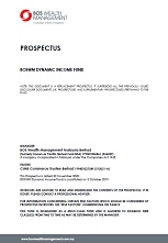 PROSPECTUS - BOSWM DYNAMIC INCOME FUND